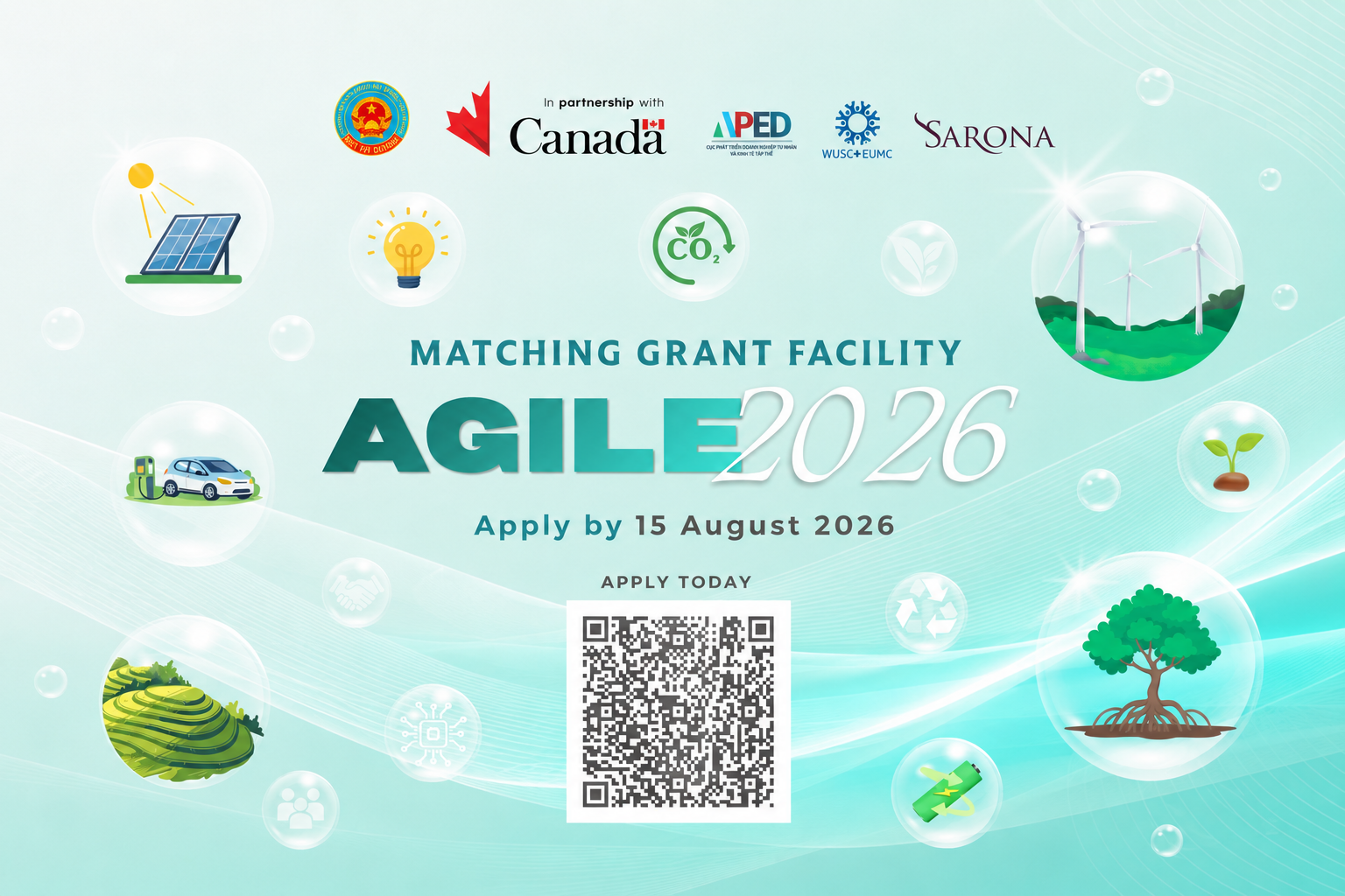 Applications are now open for the AGILE Matching Grant Facility (MGF) 2026